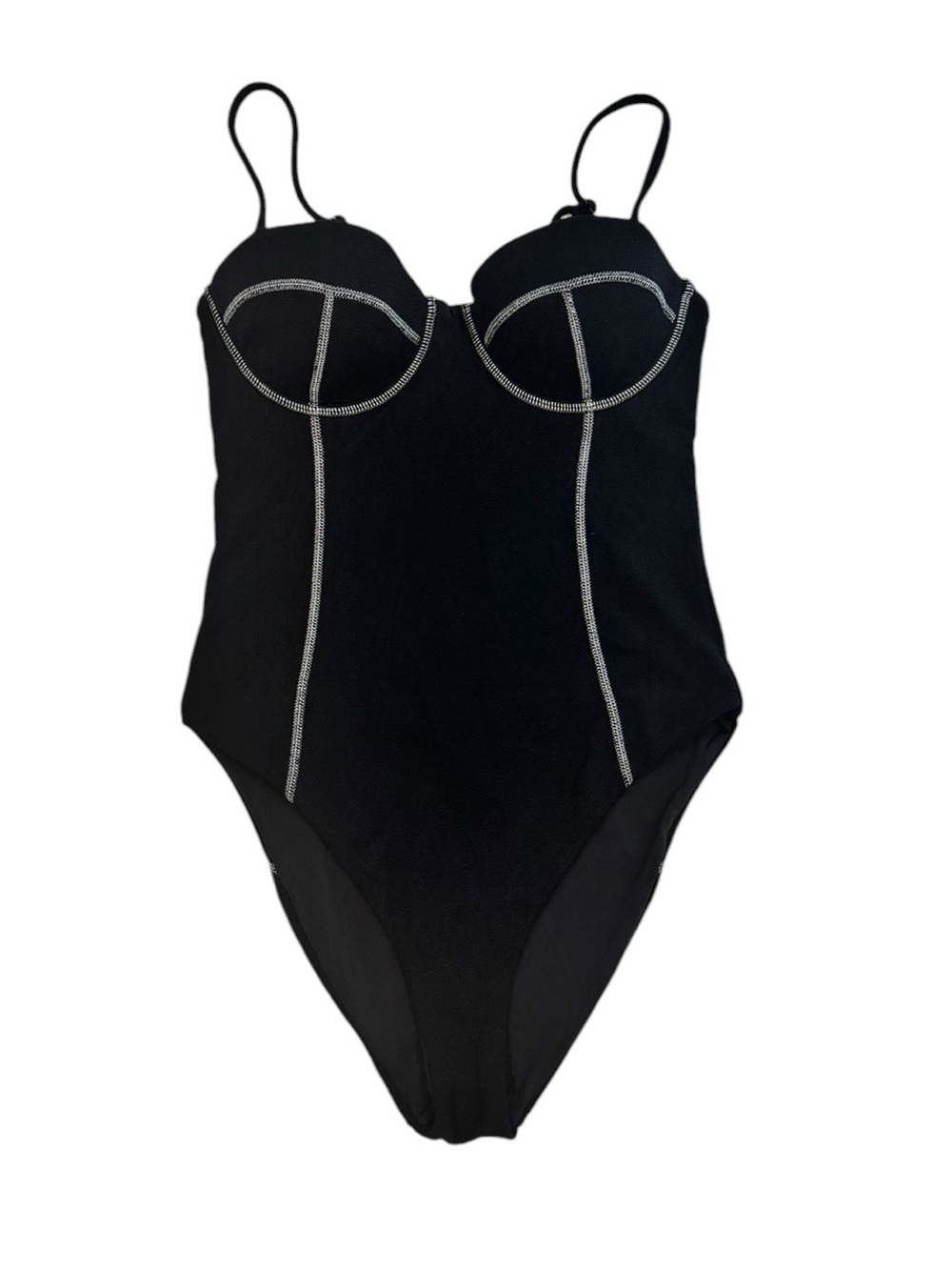 Onia Valerie Balconette One-Piece Swimsuit - Black - Women’s Size Small - Picture 2 of 3